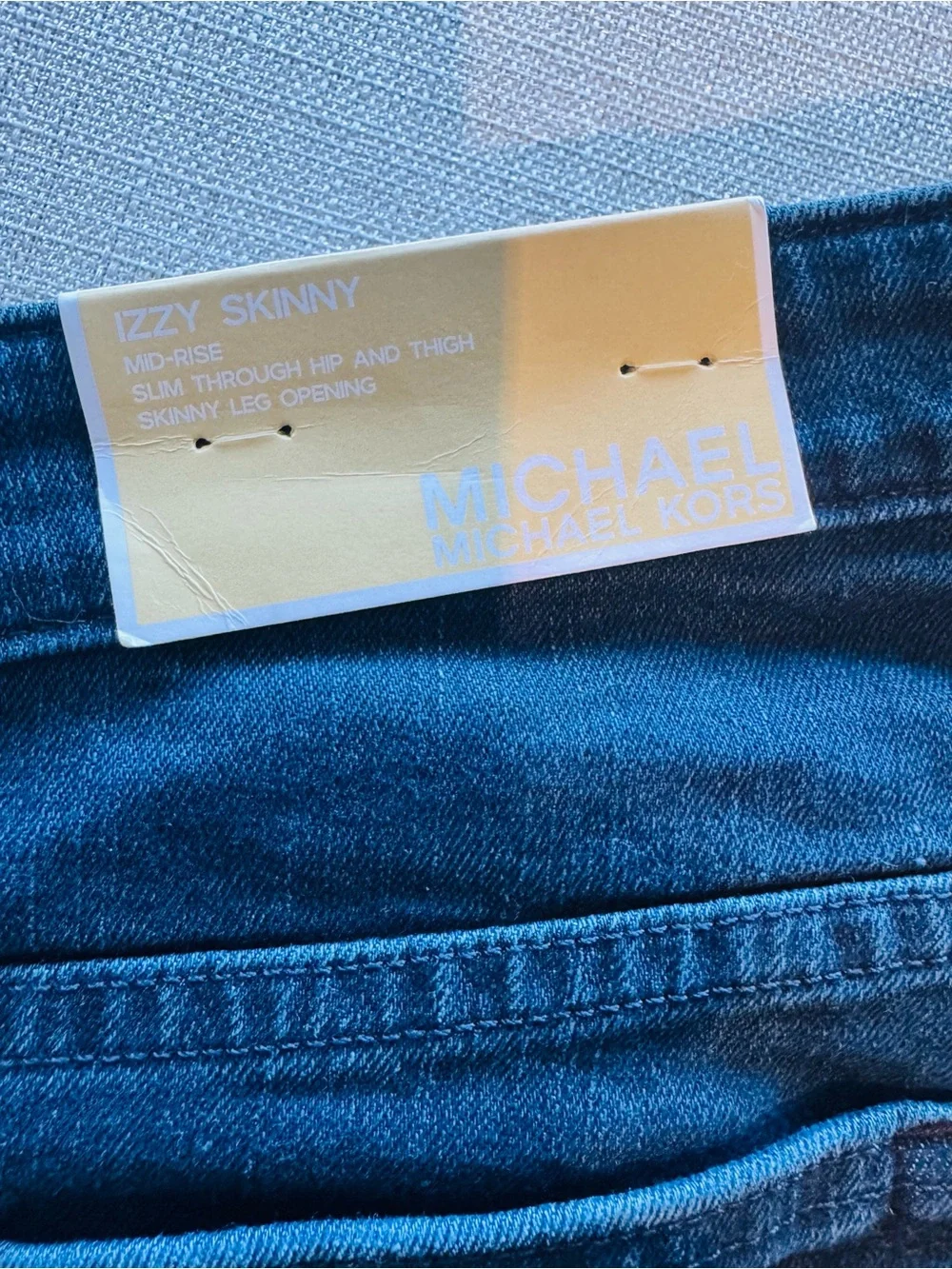 Michael Kors Indigo-Wash Straight Leg Jeans